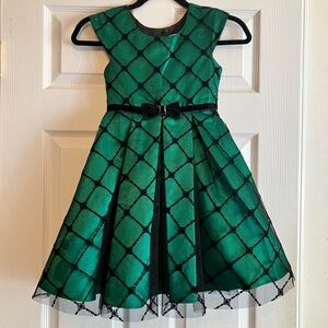 Jona Michelle Green Holiday Christmas St Patrick’s Formal Party Dress Girl’s 6